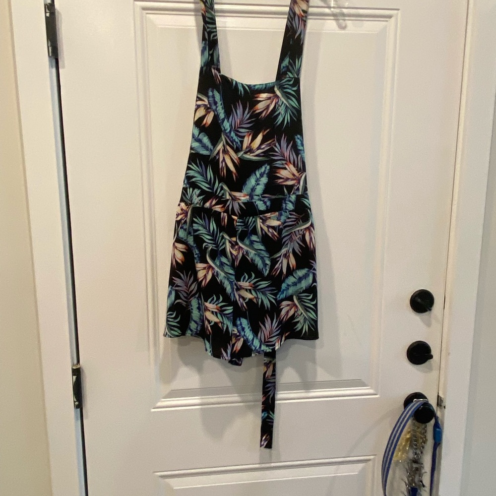 H&M tropical print romper/overalls.